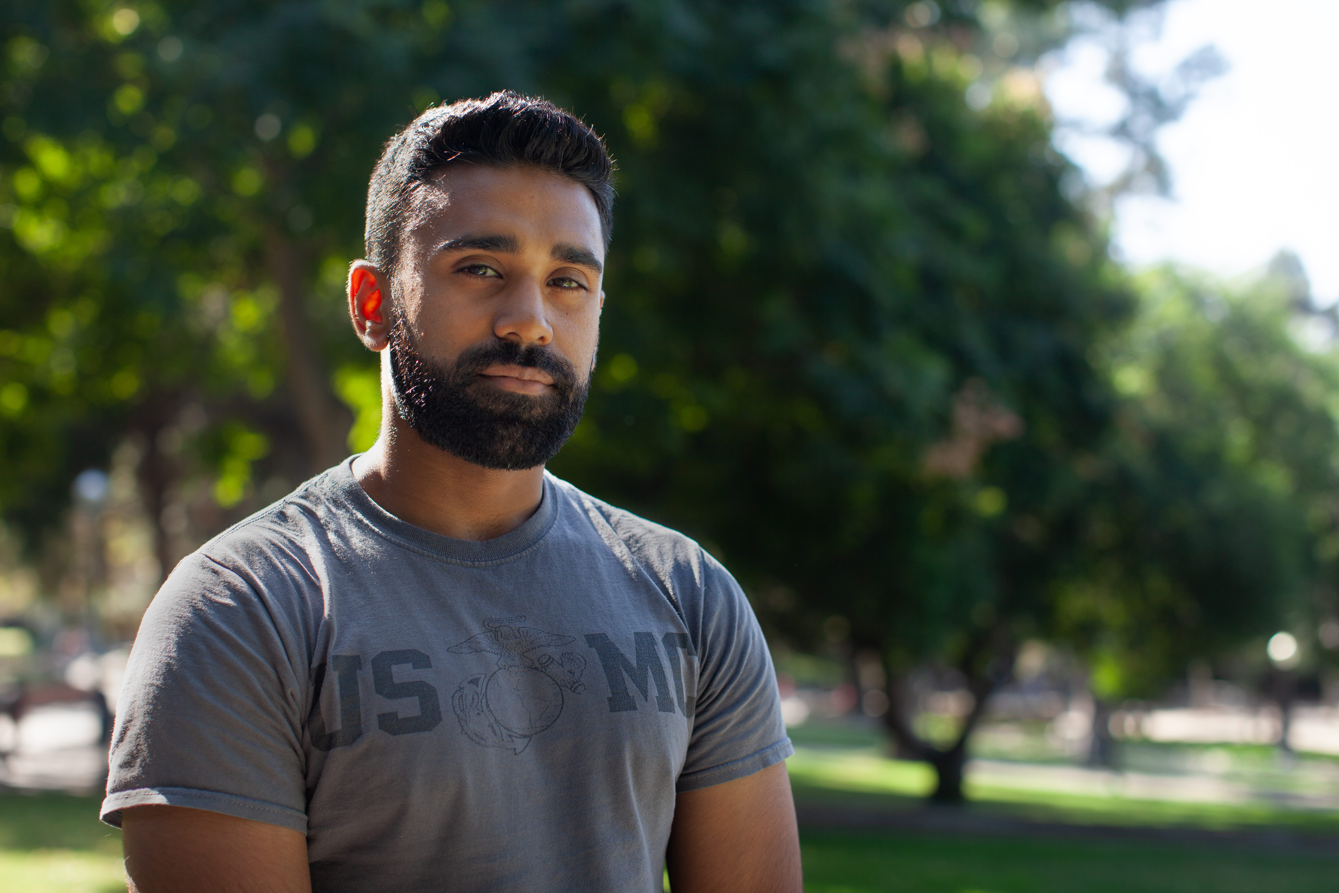 Zeeshan Parvez outdoors on the UCLA campus