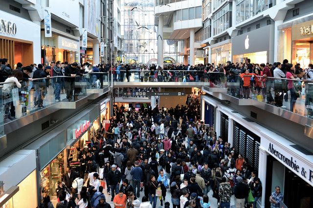 Crowded mall