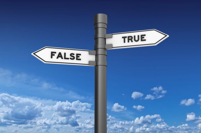 True and false signs
