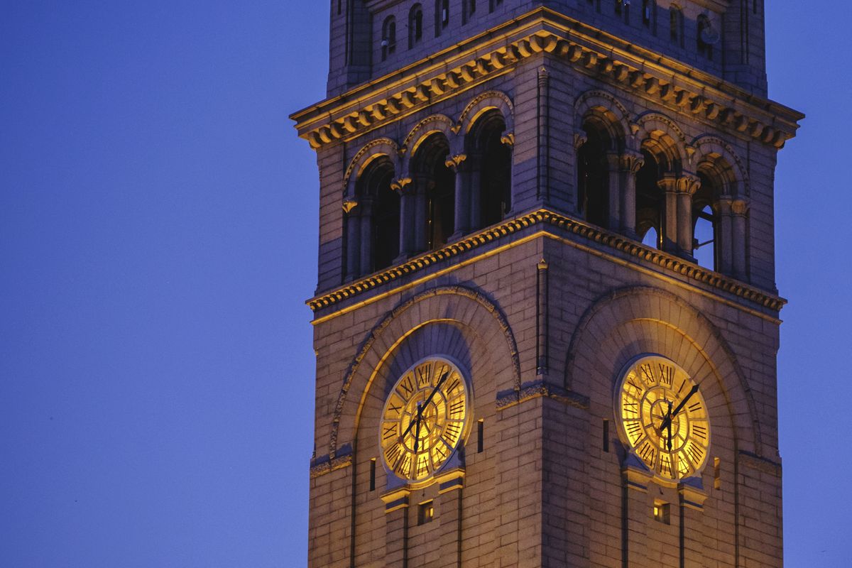 Clock tower at Trump International Hotel