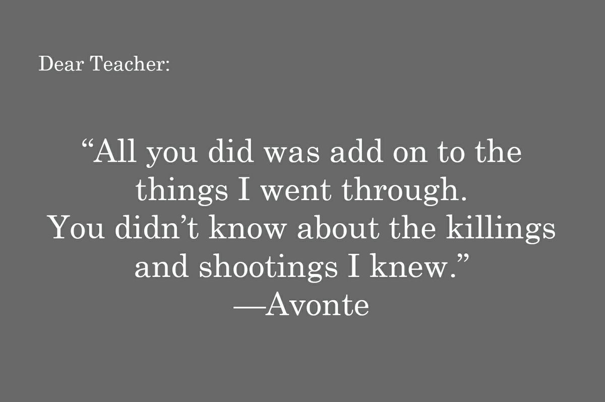 Avonte quote graphic