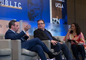 David Frum, Andy Richter and Alison Stewart