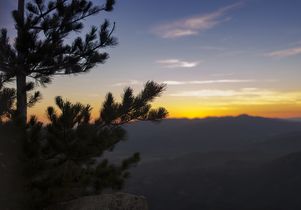 Sunset over Los Coyotes Indian Reservation