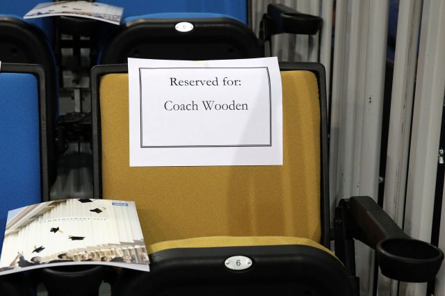 Reserved for Coach Wooden
