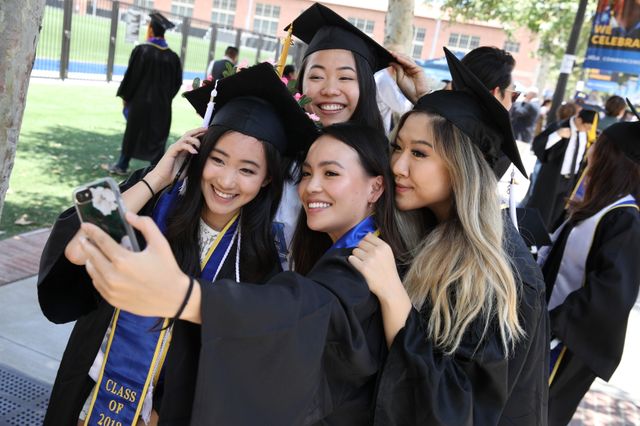 Friends celebrate commencement