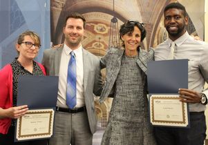 Semel HCI Center at UCLA staff scholarship presenters and recipients