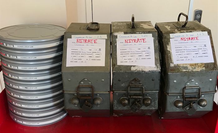 Nitrate print of Counsellor at Law