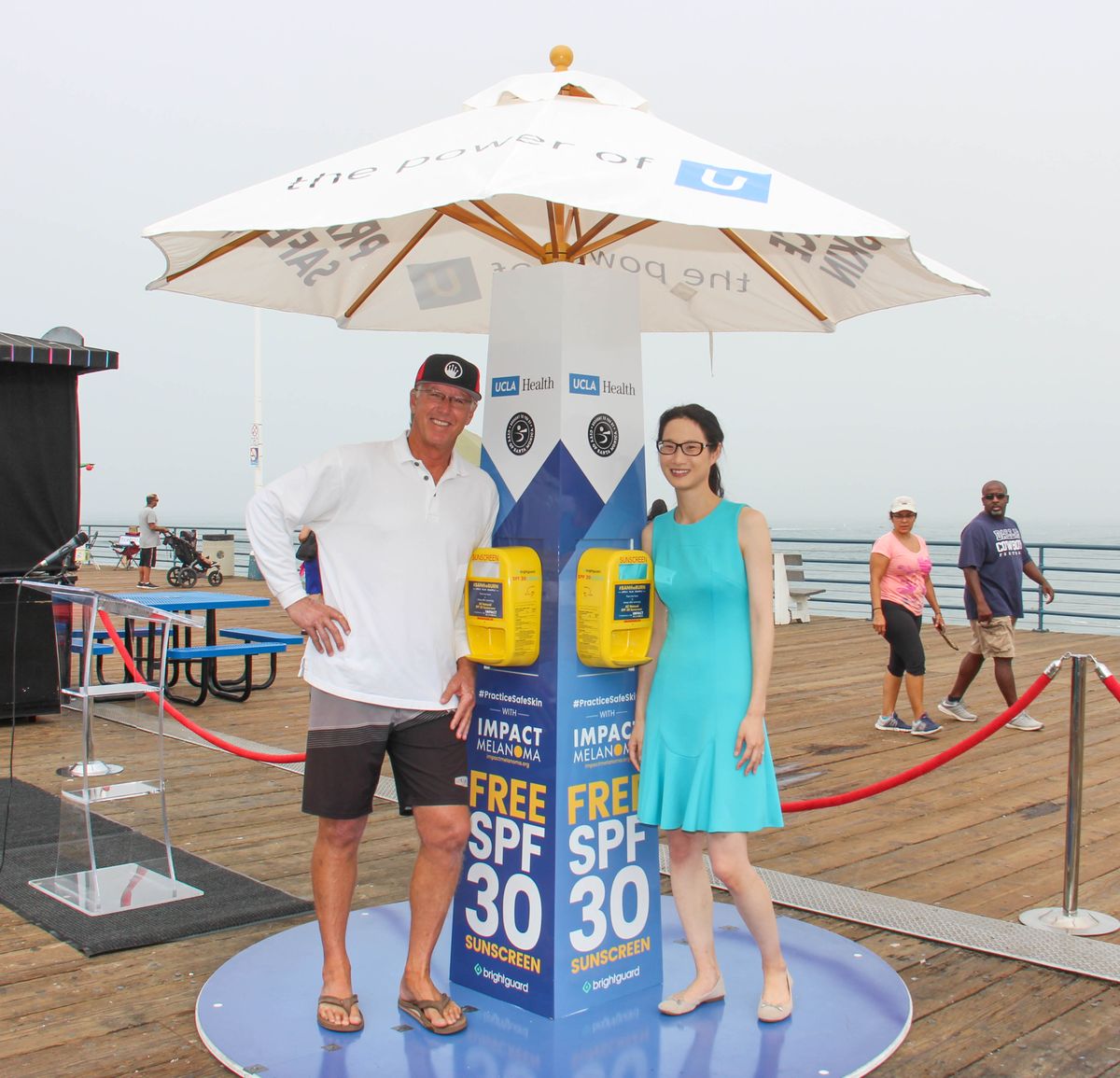 Sinjin Smith and Dr. Jennifer Hsiao