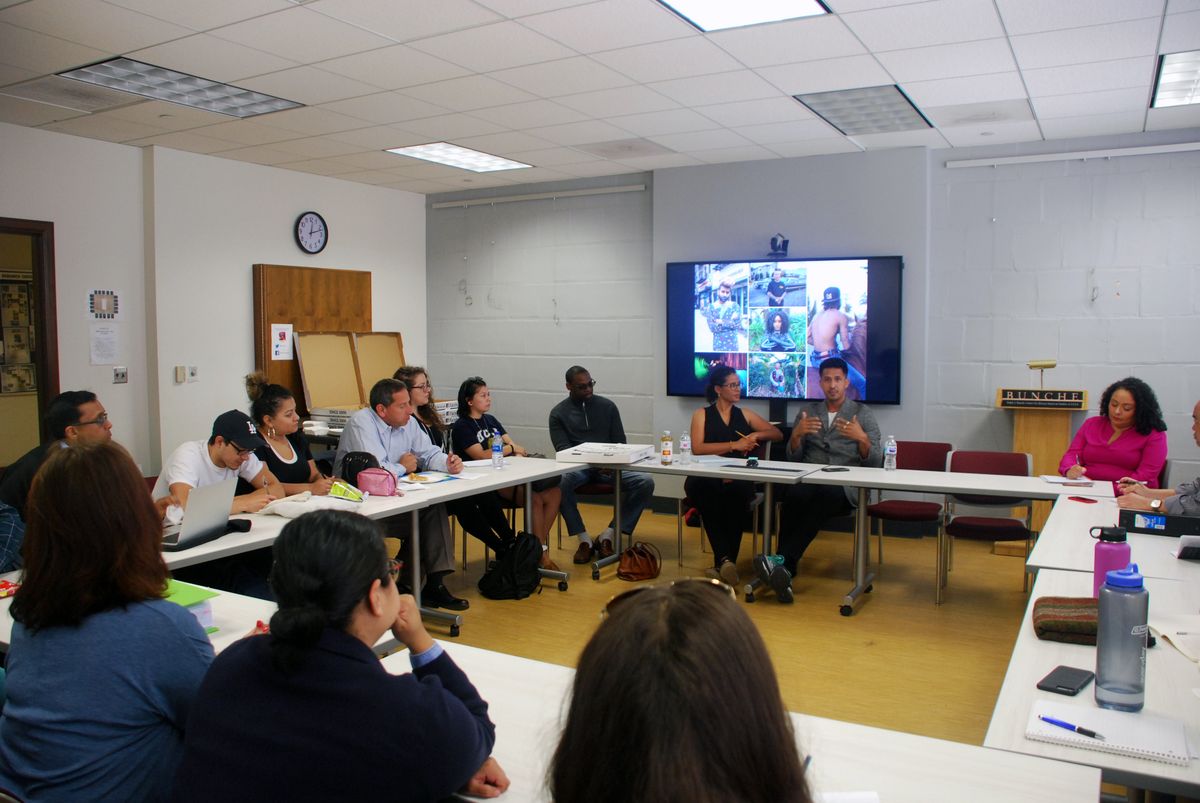 Walter Thompson-Hernández speaks at Bunche