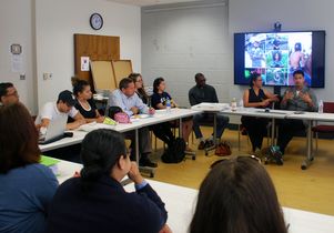 Walter Thompson-Hernández speaks at Bunche