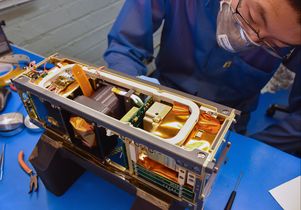 ELFIN flight model assembly