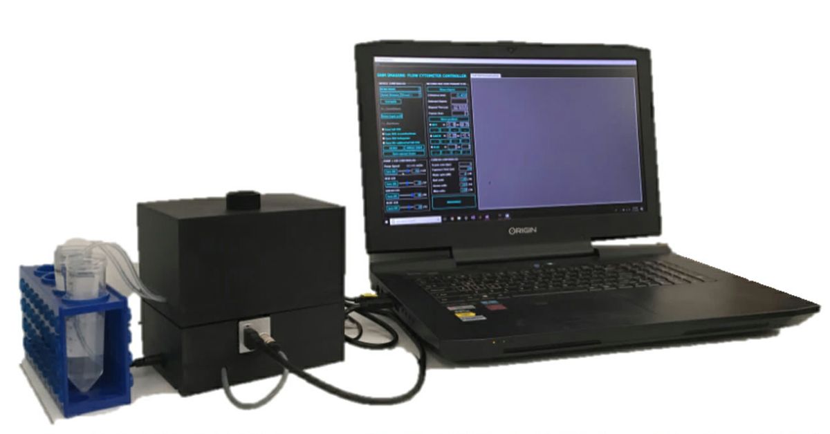 Flow cytometer setup