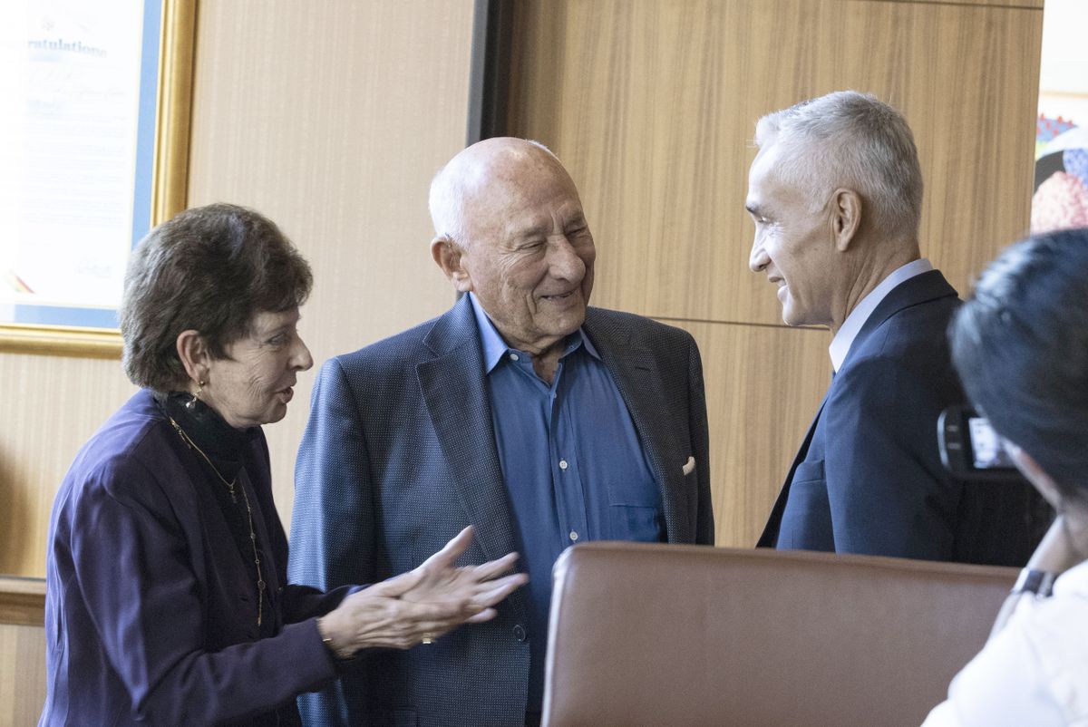 Jorge Ramos and the Luskins