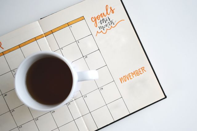 Goal-setting calendar