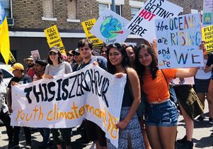 Valeree Catangay climate march