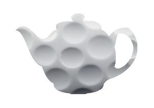 Teapot with golf ball pattern