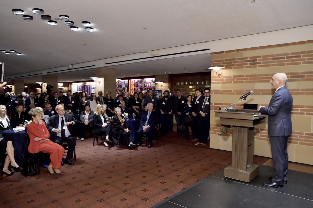 Eric Esrailian on stage