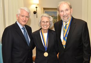 Chancellor Block with Shirley and Ralph Shapiro