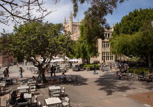 Kerckhoff Hall patio