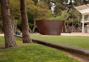 Broad Art Center with Serra sculpture