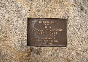 Medical School original site plaque