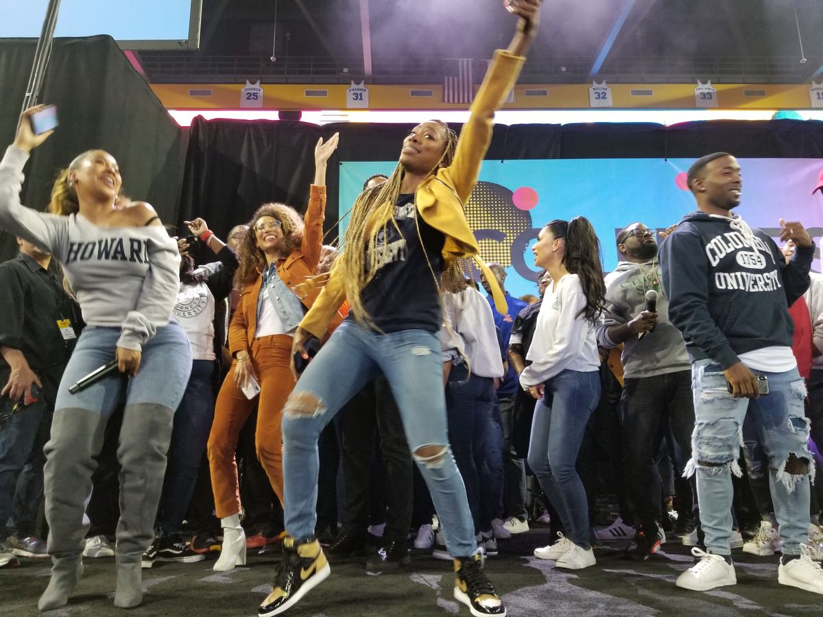 Dancing at College Signing Day
