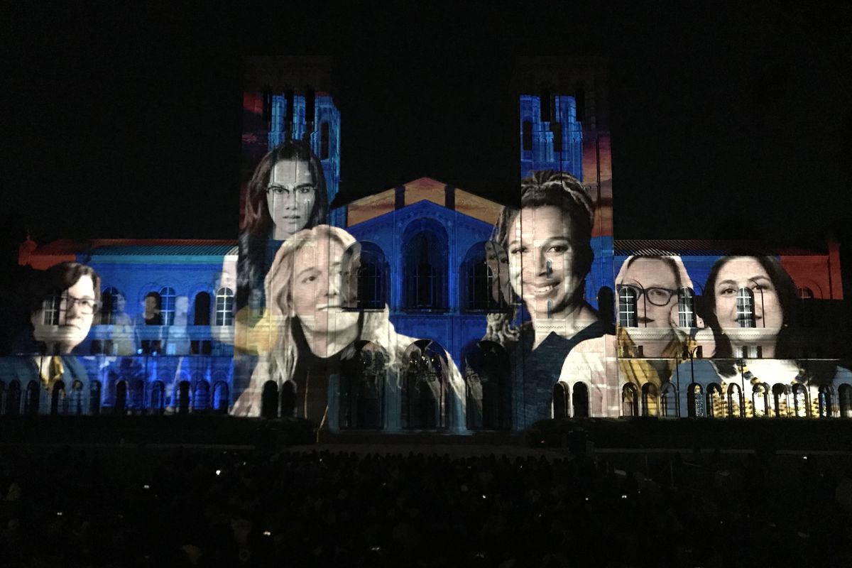 Royce Hall projection preview