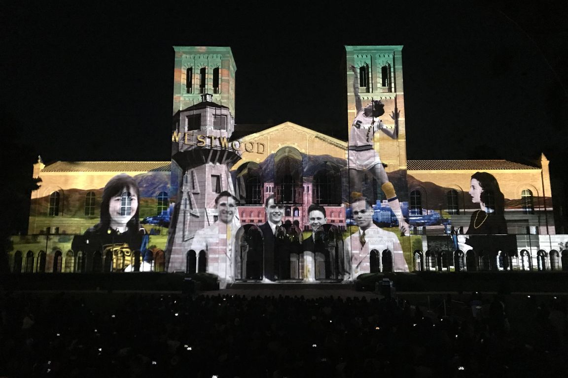 Royce Hall projection preview