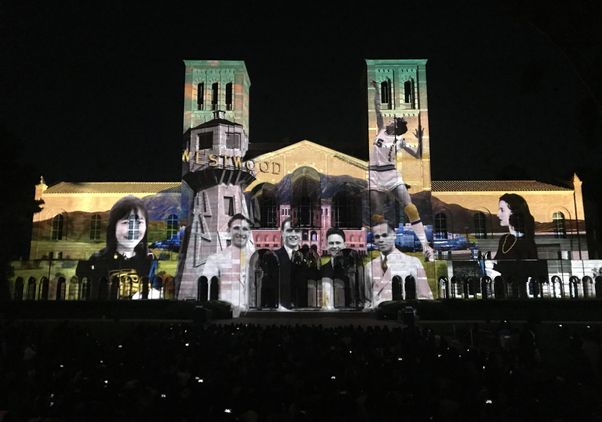 Royce Hall projection preview