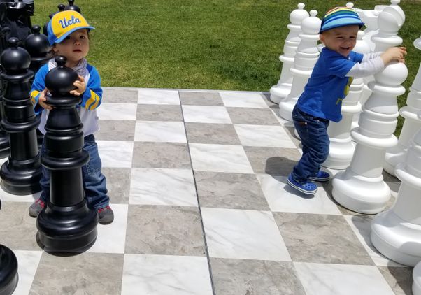 Children playing chess