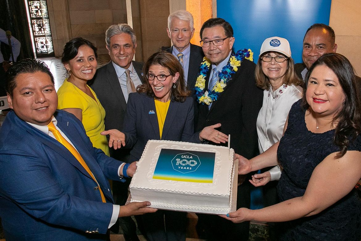 UCLA Day birthday cake