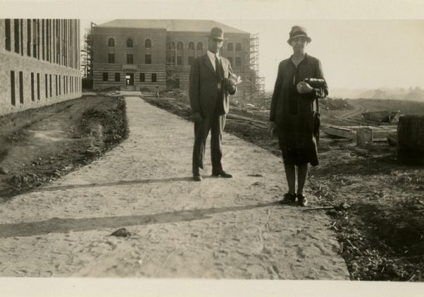 Moore Hall under construction 1929