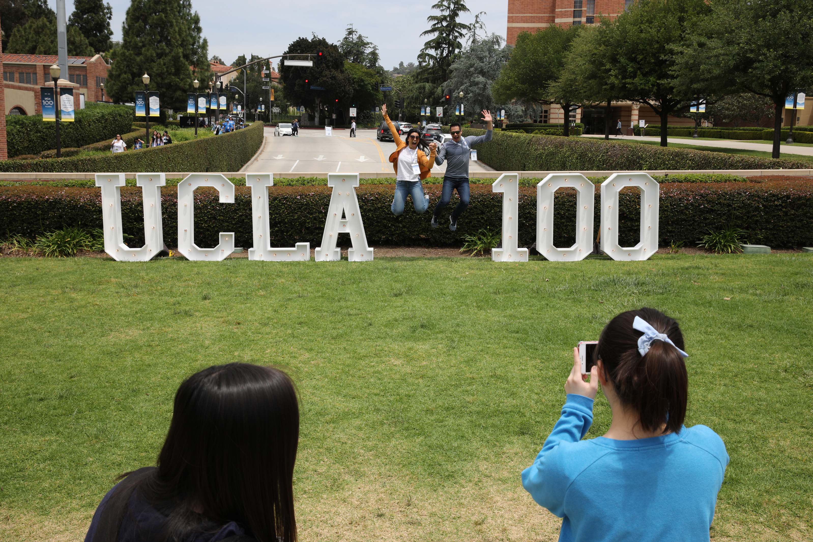The campus featured photo ops aplenty.