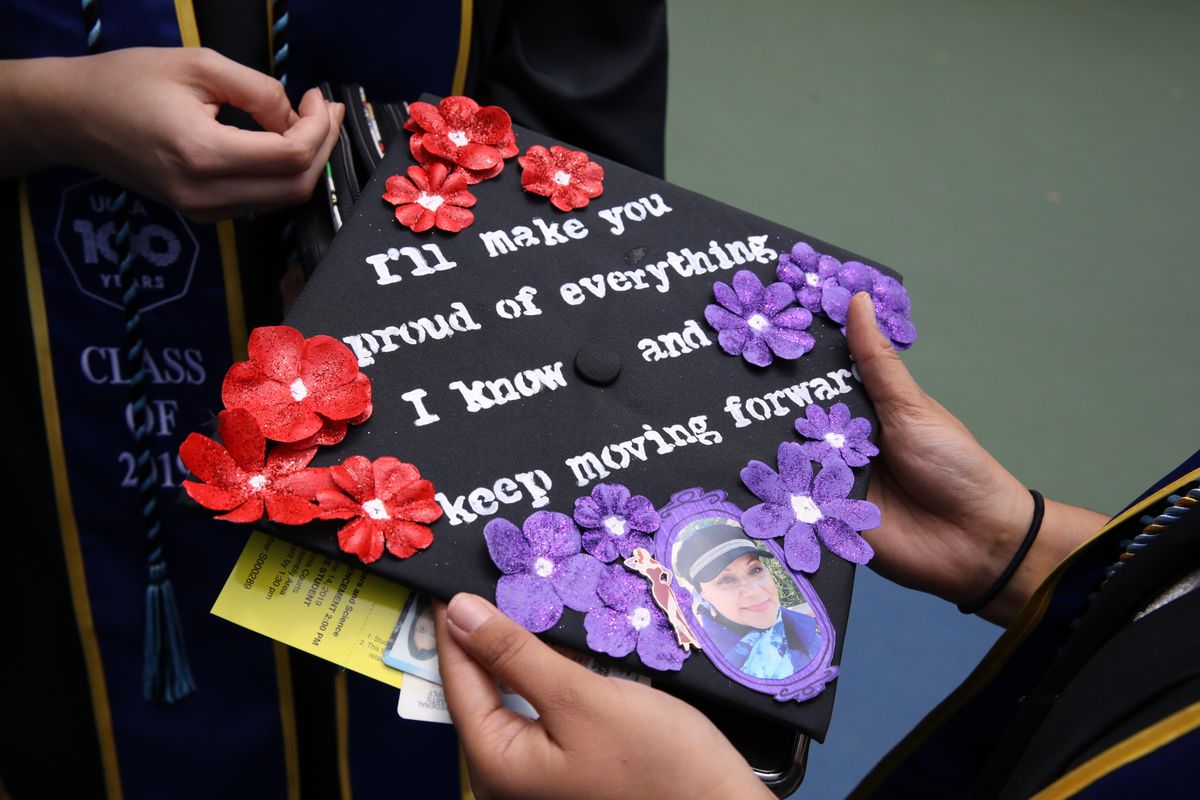 Mortarboard at 2019 commencement
