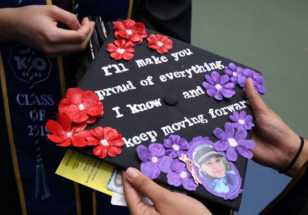 Mortarboard at 2019 commencement