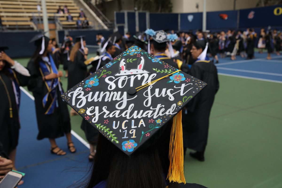 Mortarboard at 2019 commencement