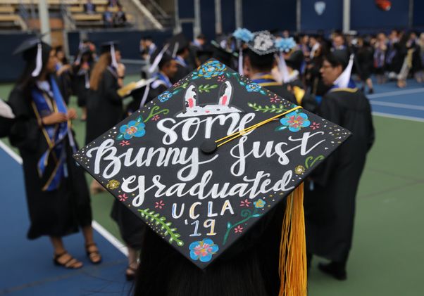 Mortarboard at 2019 commencement