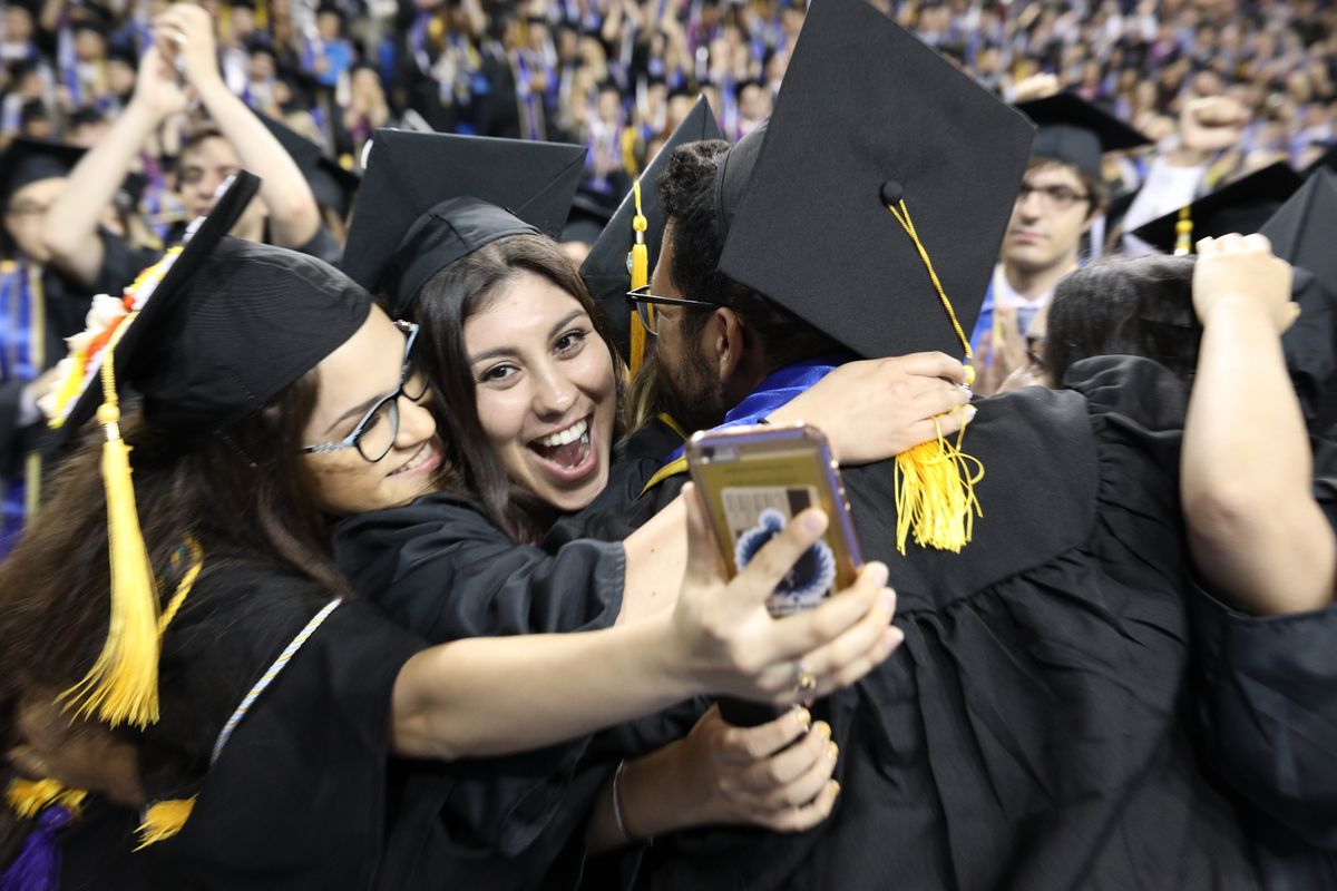 Centennial UCLA graduates celebrate at Pauley Pavilion commencement UCLA