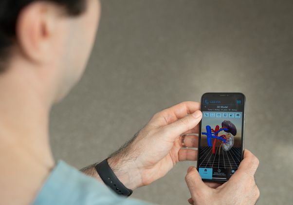 Dr. Joseph Shirk with app