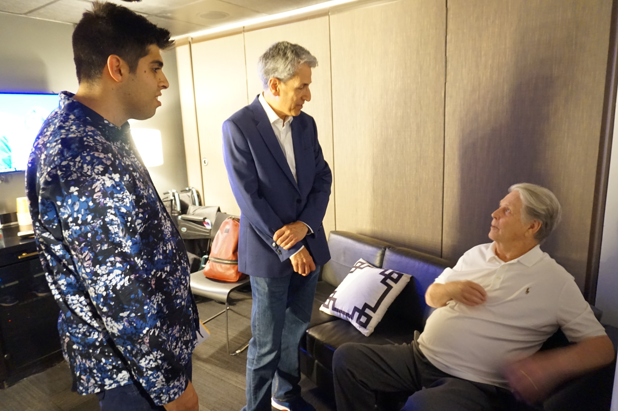 UCLA student David Ghesser and David Leaf speak with legendary songwriter Brian Wilson.