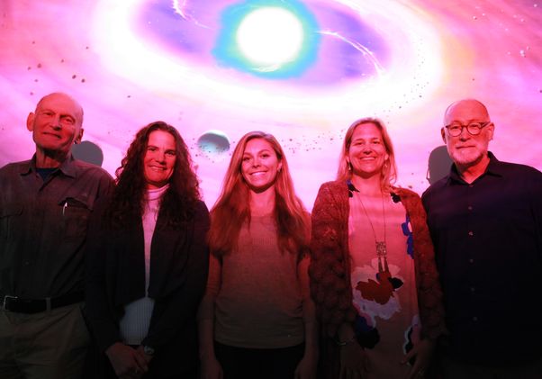 Benjamin Zuckerman, Beth Klein, Alexandra Doyle, Hilke Schlichting, Edward Young photo left to right