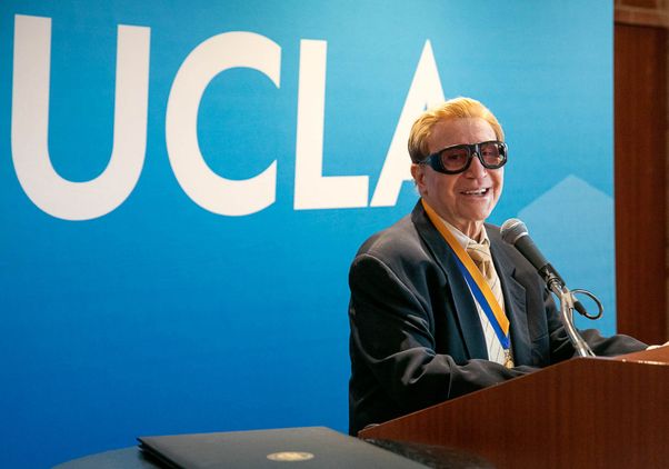 John Rechy with UCLA Medal