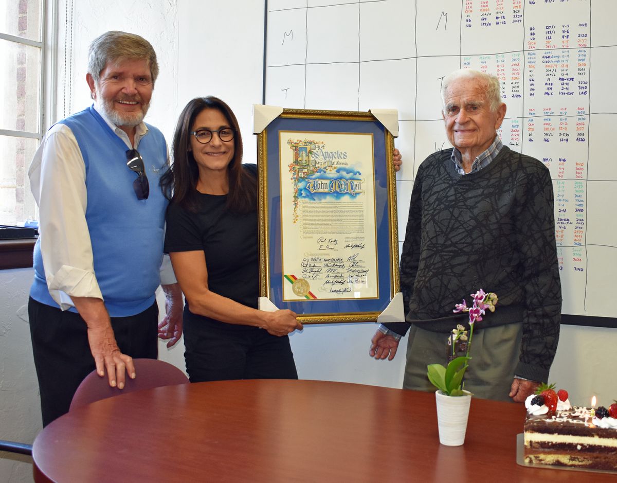 UCLA prof John McNeil turns 100