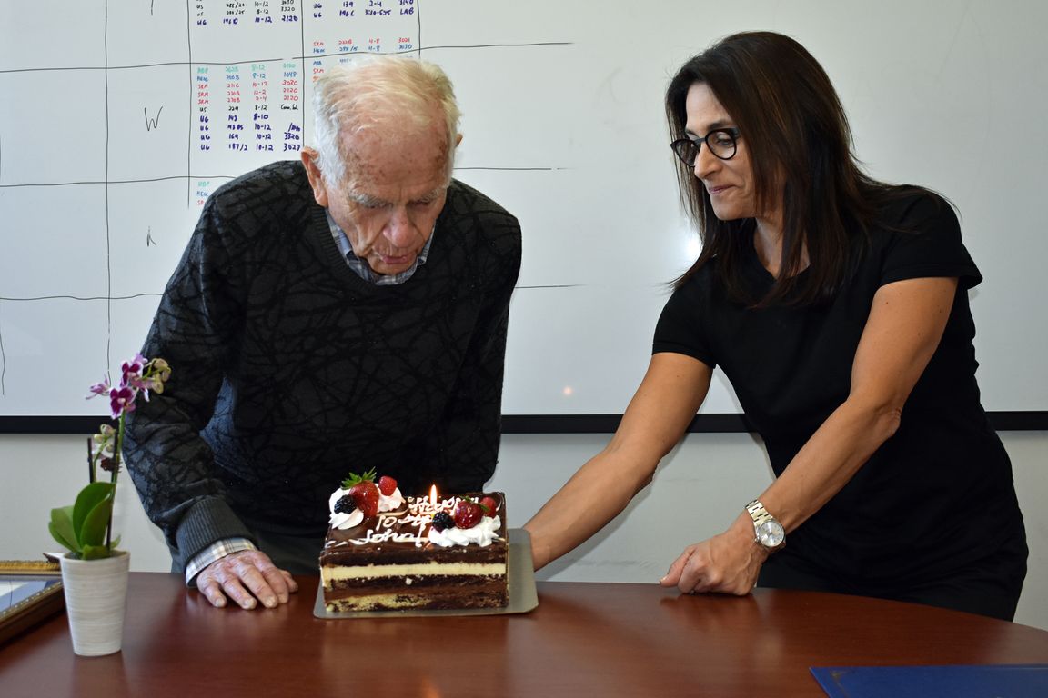 Professor John McNeil turns 100