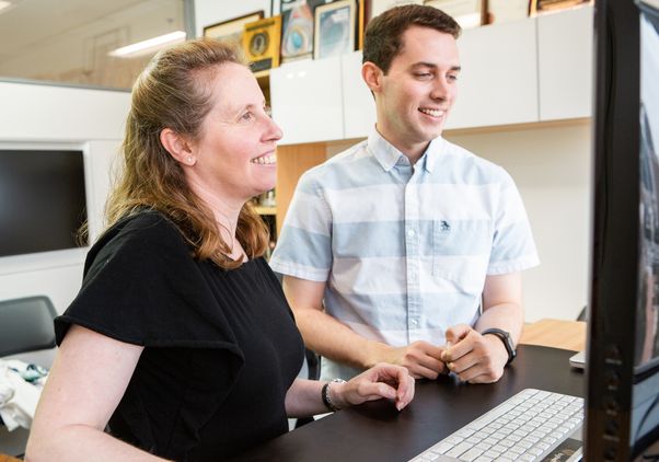 Dr. Brigitte Gomperts and Cody Aros