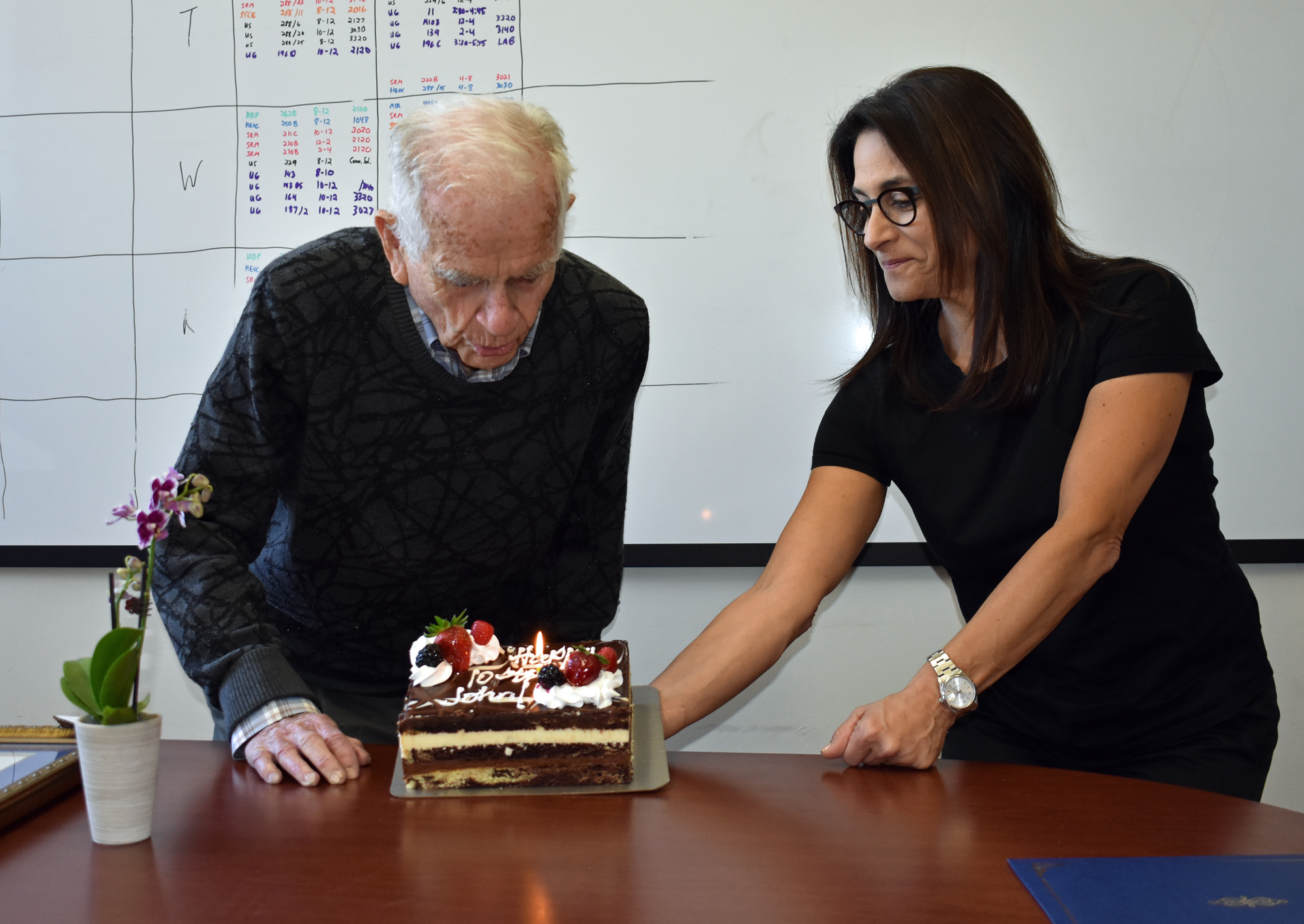 Professor John McNeil turns 100