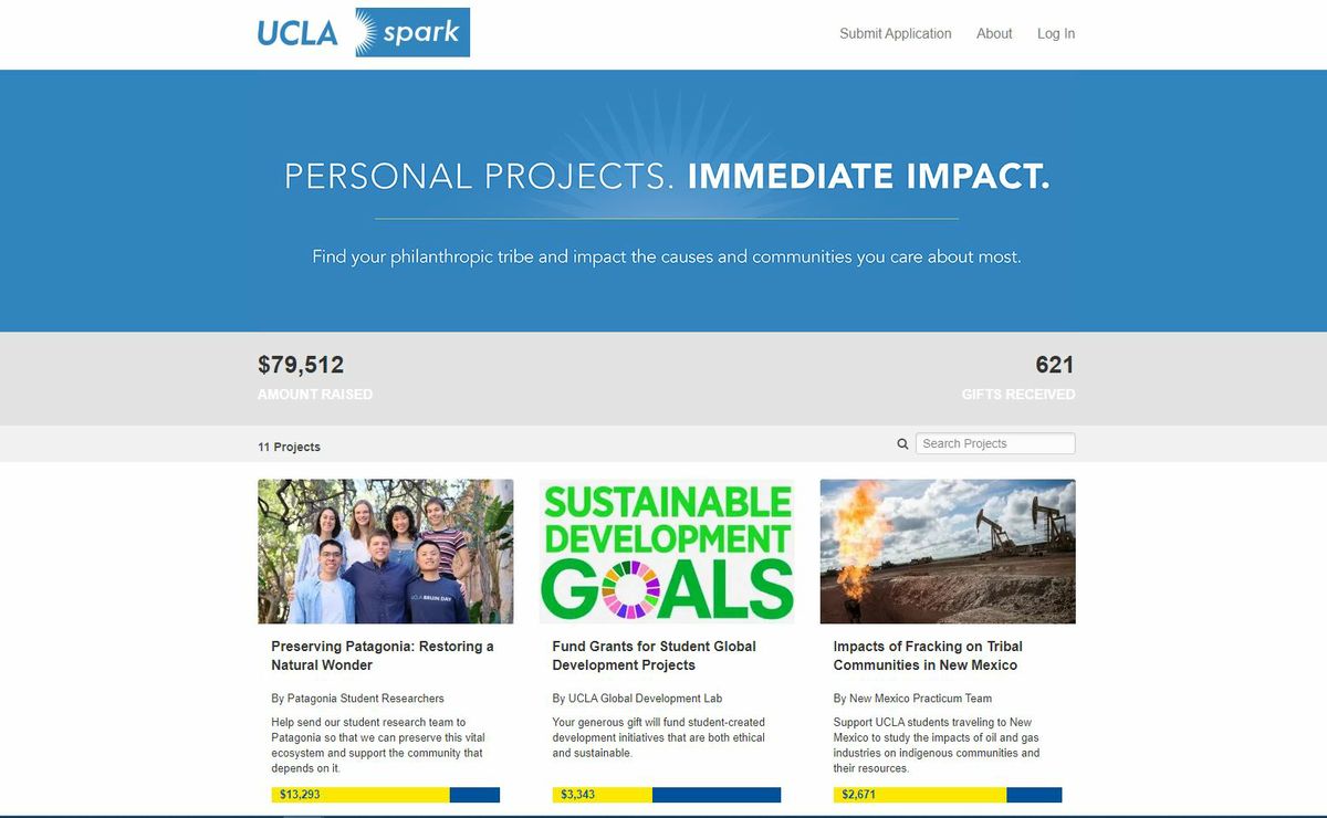 The rise in online giving allowed UCLA to build momentum and tell its story more broadly throughout the Centennial Campaign.