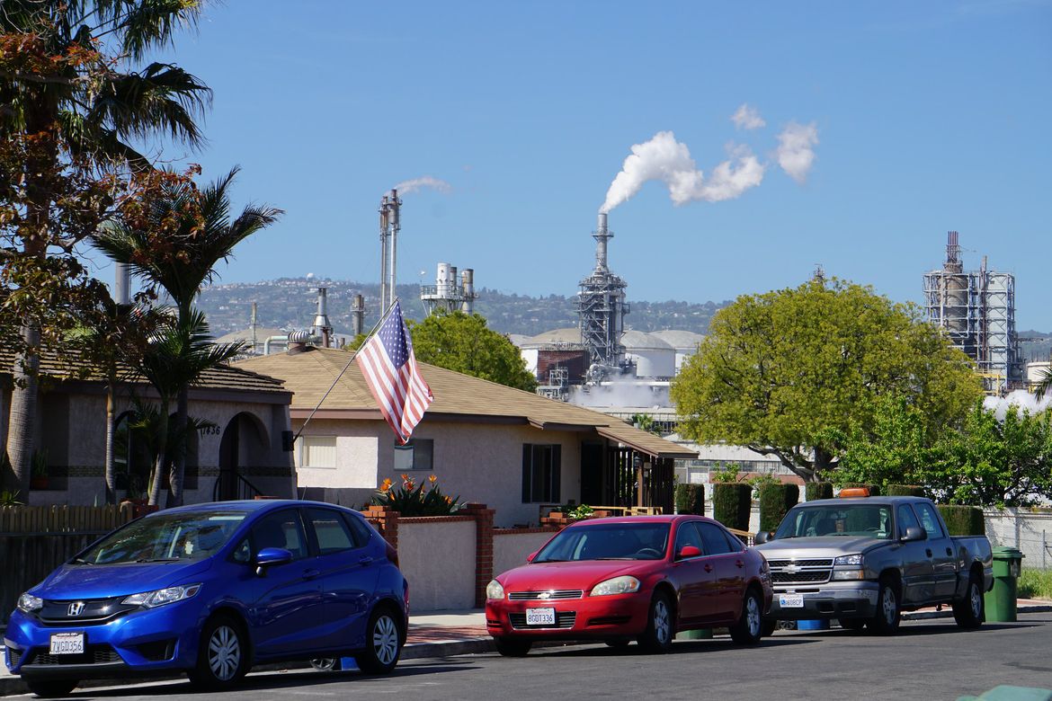 Refineries near homes