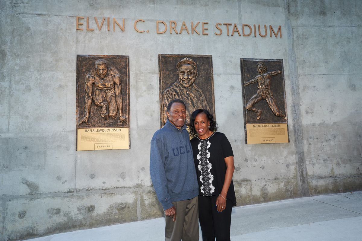 Rafer Johnson and Jackie Joyner-Kersee