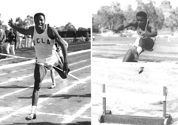 Rafer Johnson competing
